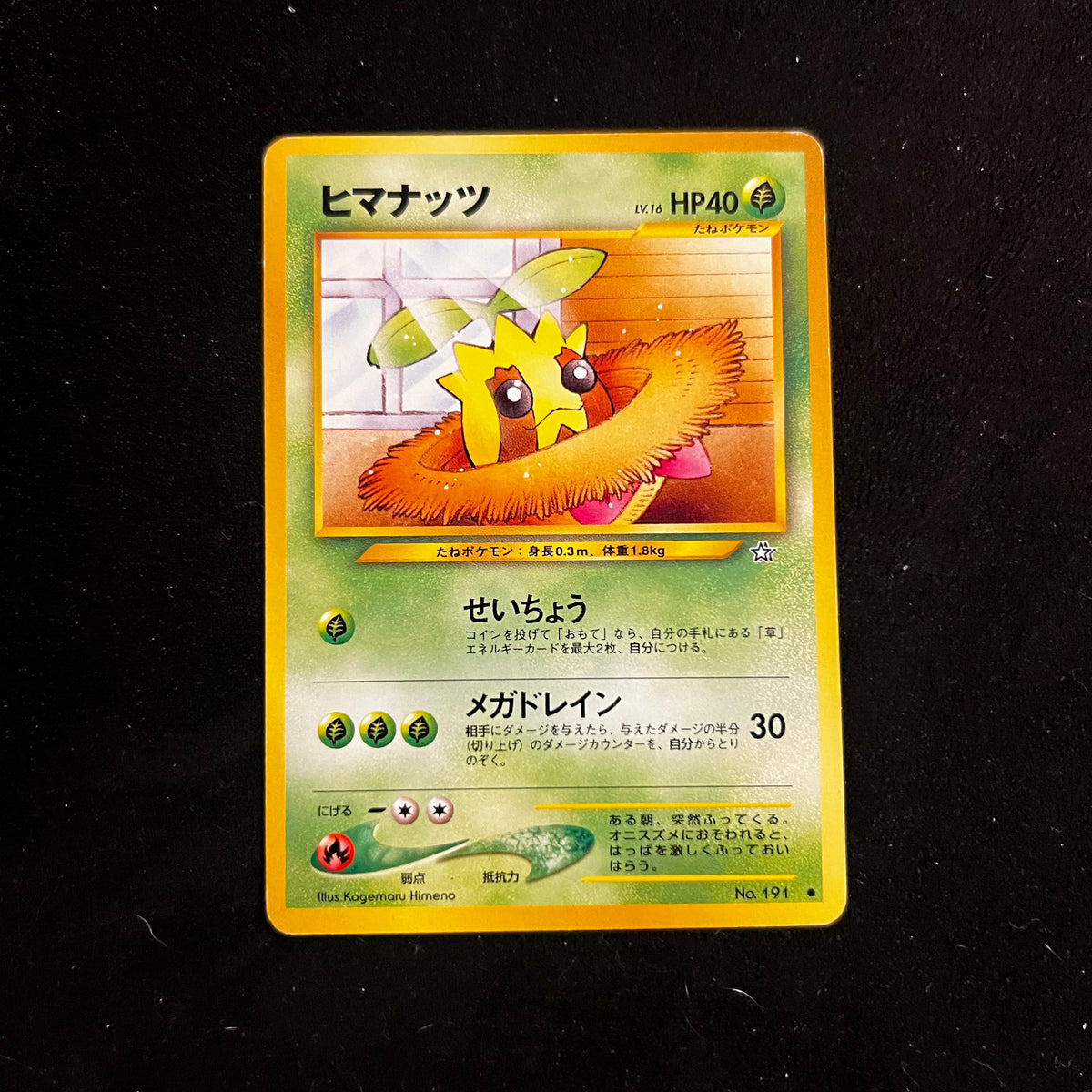 Sunkern Neo Genesis — Neo Genesis, Japanese Pokémon card in Lightly Played/Moderately Played condition
