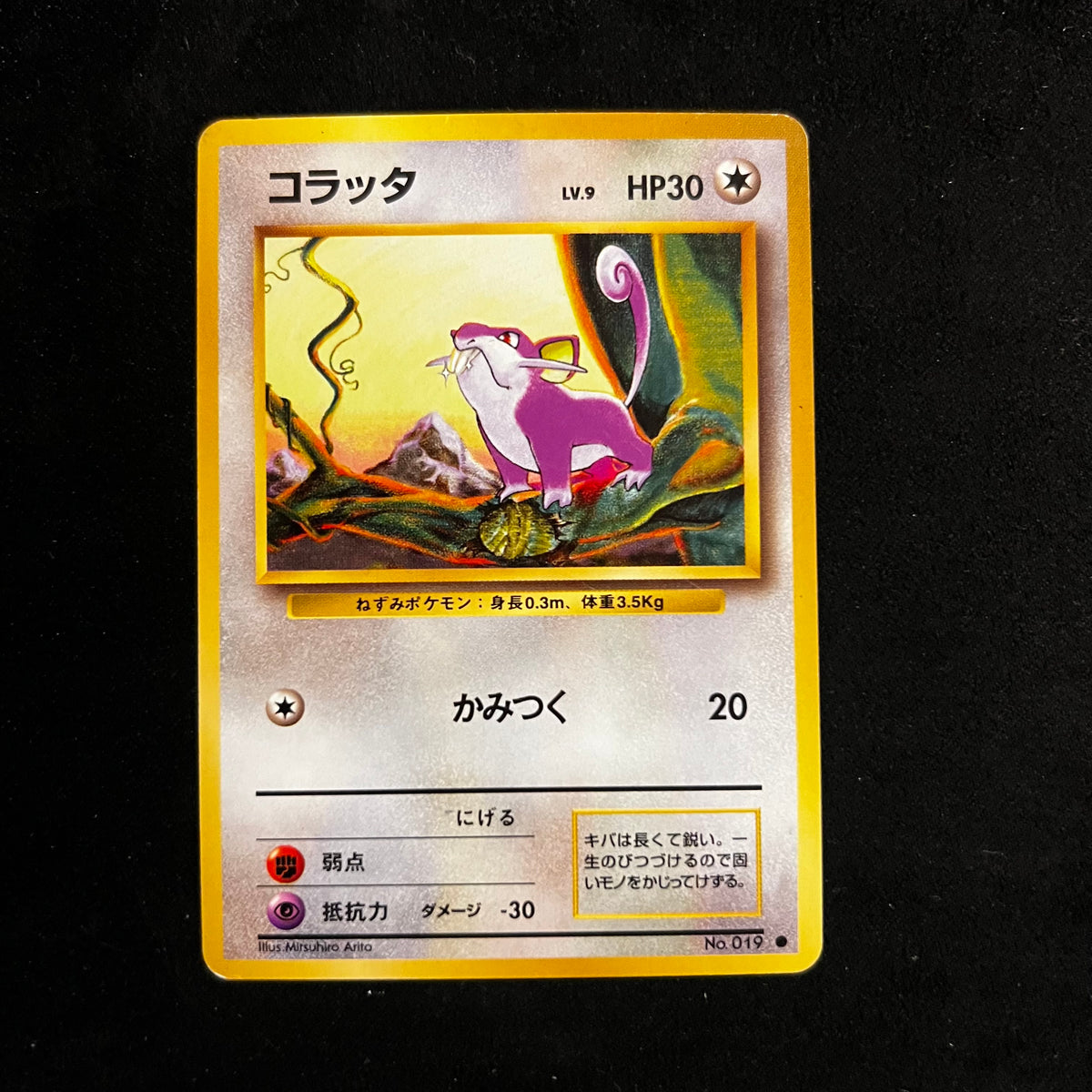 Rattata Base Set — Base Set, Japanese Pokémon card in Lightly Played condition