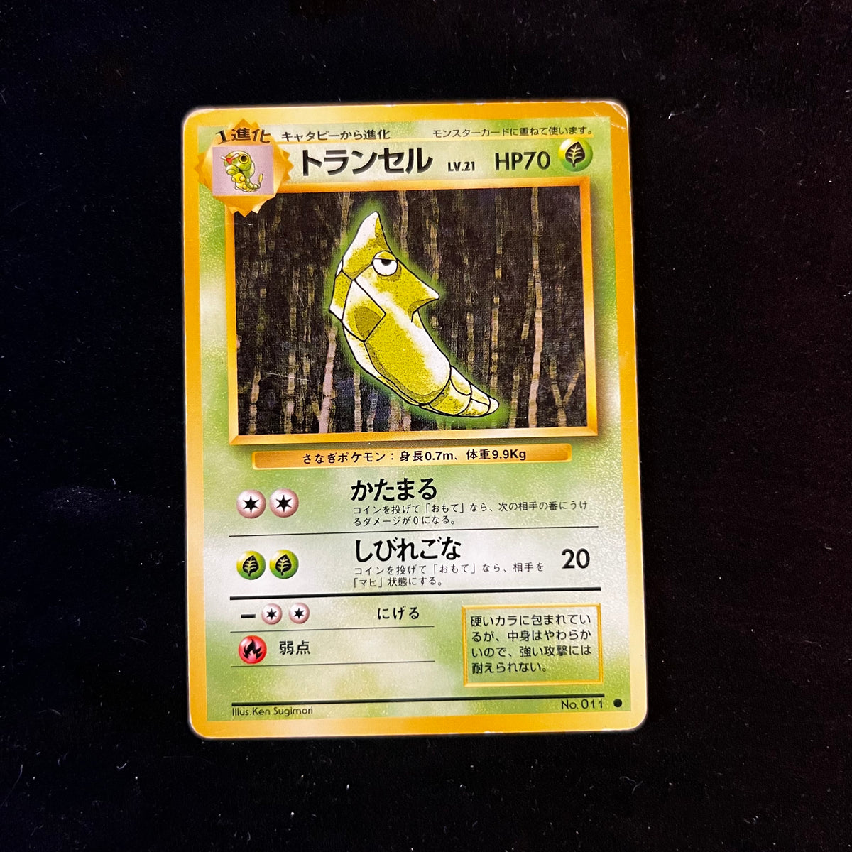 Metapod Base Set — Base Set, Japanese Pokémon card in Moderately Played condition