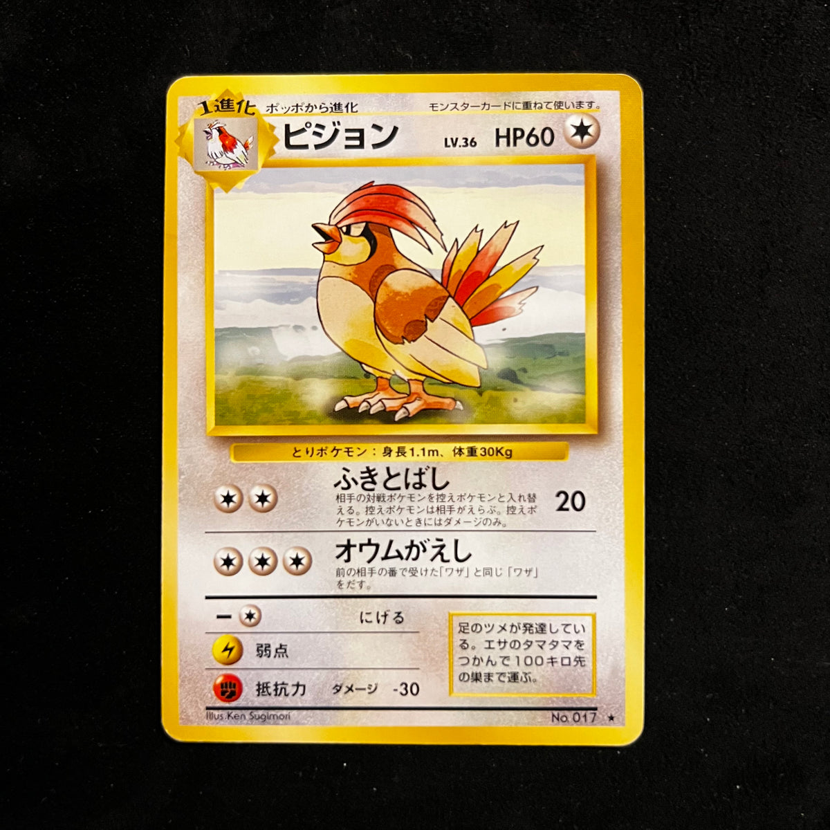 Pidgeotto Base Set — Base Set, Japanese Pokémon card in Excellent condition