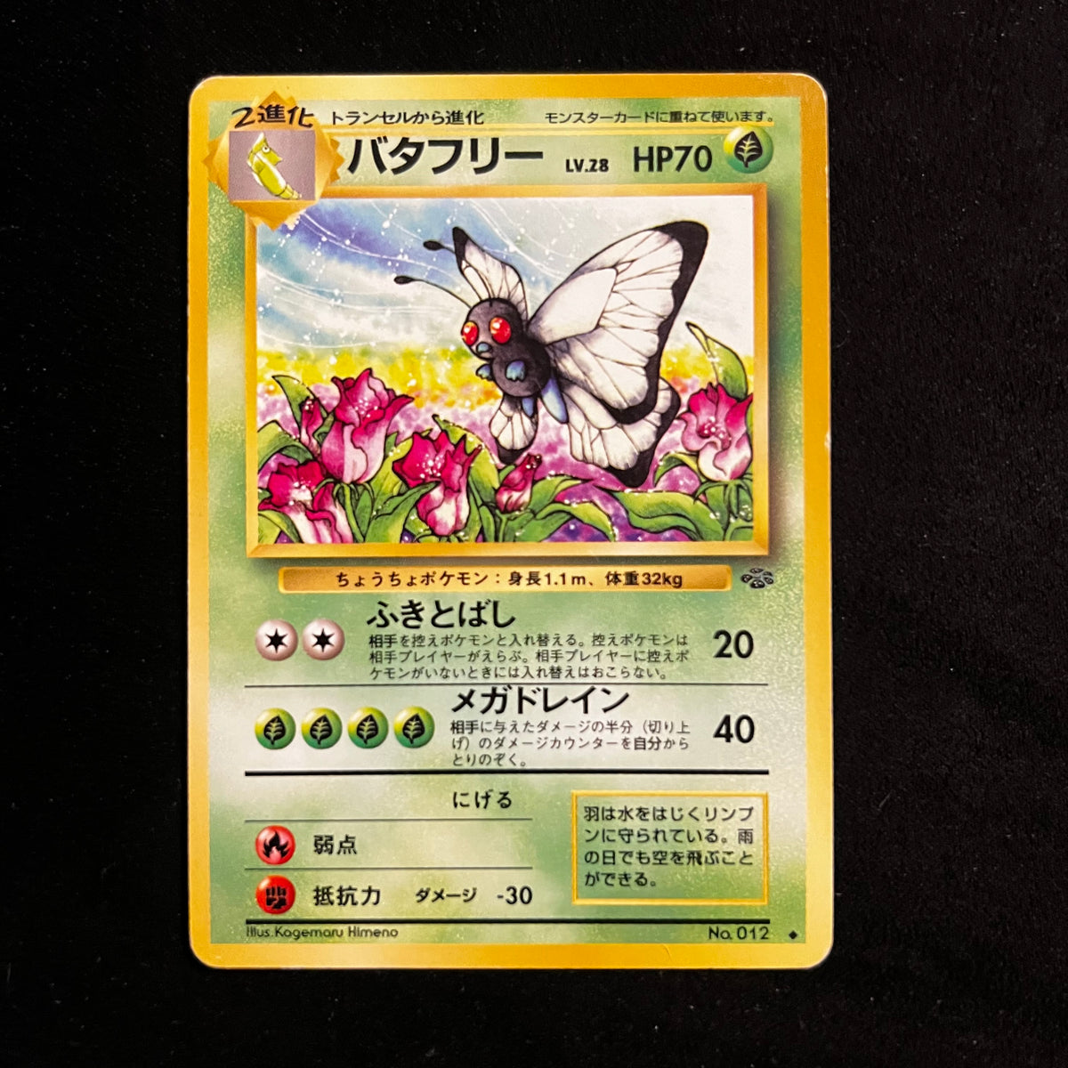 Butterfree Jungle — Jungle, Japanese Pokémon card in Excellent condition